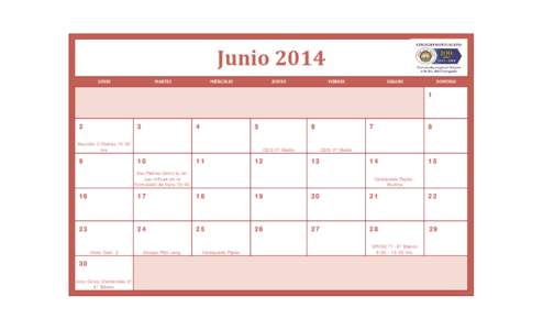 Calendario de JUNIO[removed]xls