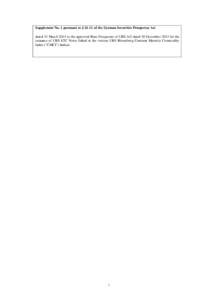 Supplement No. 1 pursuant to § [removed]of the German Securities Prospectus Act dated 31 March 2014 to the approved Base Prospectus of UBS AG dated 30 December 2013 for the issuance of UBS ETC Notes linked to the various 