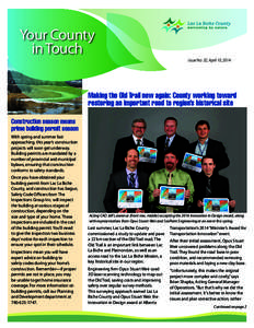 Your County in Touch Issue No. 32, April 10, 2014 Making the Old Trail new again: County working toward restoring an important road to region’s historical site
