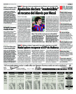 MUNDO DEPORTIVO Viernes 25 de noviembre de[removed]Atlético-R. Madrid el 30-D