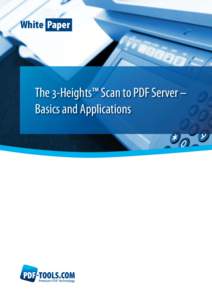 White Paper 3‑Heights™ Scan to PDF Server