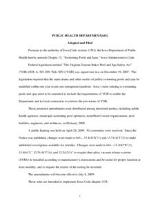 Plumbing / Piping / Water industry / Drain / Swimming pool / Valve / Water / Recreation / EISA Title 14: Virginia Graeme Baker Pool and Spa Safety Act / 110th United States Congress / Consumer protection law / Virginia Graeme Baker Pool And Spa Safety Act