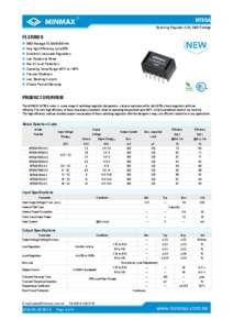 ®  M78SA Switching Regulator 0.5A, SMD Package  FEATURES