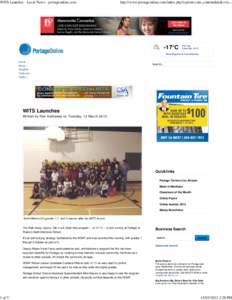 WITS Launches - Local News - portageonline.com