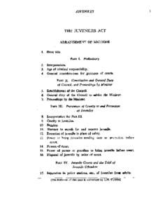 Human development / Minor / Principles / Youth justice in England and Wales / The Juvenile Justice (Care and Protection of Children) Act / Law / Juvenile court / Defense of infancy