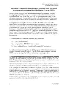 OMB Approval Number: [removed]Expiration Date: [removed]Substantial Amendment to the Consolidated Plan 2008 Action Plan for the   Homelessness Prevention and Rapid Re-Housing Program (HPRP)