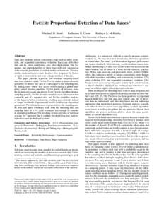 Concurrency / Software engineering / Computing / Computer programming / Parallel computing / Race condition / Sampling / Pacer / Synchronization / Memory model / Vector space