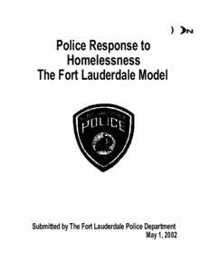 ) )N  Police Response to Homelessness The Fort Lauderdale Model