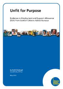 Table of contents Summary Introduction Employment and Support Allowance Citizens Advice Bureaux and ESA The report