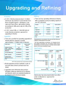 Alberta Energy Upgrading and Refining