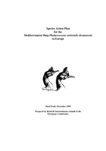 Species Action Plan for the Mediterranean Shag Phalacrocorax aristotelis desmarestii in Europe  Final Draft, December 1999