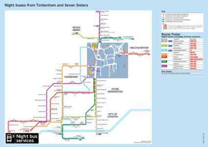 Night buses from Tottenham and Seven Sisters