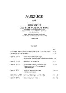 AUSZÜGE aus JÖRG SINGER