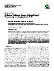 Hindawi Publishing Corporation Evidence-Based Complementary and Alternative Medicine Volume 2013, Article ID[removed], 24 pages http://dx.doi.org[removed][removed]Review Article