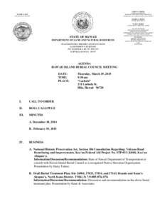 CARTY S. CHANG INTERIM CHAIRPERSON BOARD OF LAND AND NATURAL RESOURCES COMMISSION ON WATER RESOURCE MANAGEMENT  DAVID Y. IGE