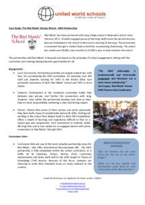 Case Study: The Red Maids’ School, Bristol - UWS Partnership Red Maids’ has been partnered with Jong village school in Ratanakiri district since FebruaryA highly engaged group of teaching staff ensure the part
