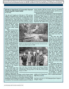 National Wetlands Newsletter, vol. 29, no. 6. Copyright © 2007 Environmental Law Institute.® Washington D.C., USA.Reprinted by permission of the National Wetlands Newsletter. To subscribe, call[removed], write orde