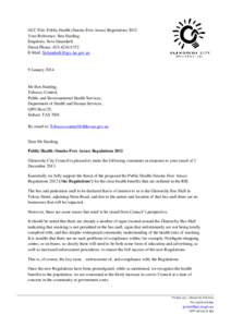 GCC File: Public Health (Smoke-Free Areas) Regulations 2012 Your Reference: Ben Harding Enquiries: Seva Iskandarli Direct Phone: ([removed]E-Mail: [removed]