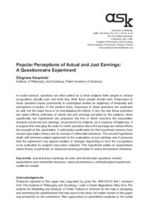 Distribution of wealth / Economic inequality / Occupational prestige / Sociology / Personal life / Male–female income disparity in the United States / Income distribution / Socioeconomics / Income in the United States