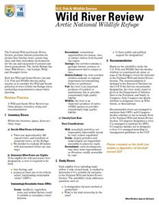 National Wildlife Refuge / Geography of the United States / Geography of Alaska / Protected areas of the United States / Eleven Point National Wild and Scenic River / White River / Wild and Scenic Rivers of the United States / National Wild and Scenic Rivers System / Wild river