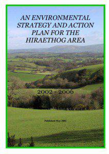 AN ENVIRONMENTAL STRATEGY AND ACTION PLAN FOR THE
