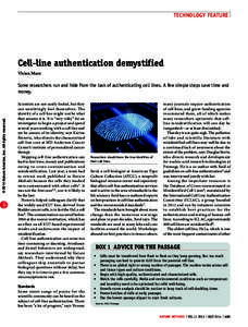 Cell-line authentication demystified