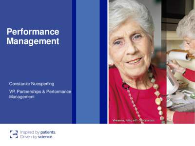 Performance Management Constanze Nuesperling VP, Partnerships & Performance Management