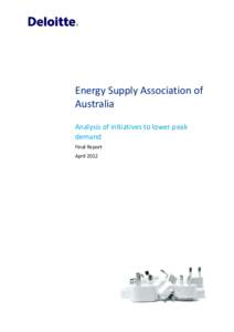 Electric power distribution / Consumer theory / Time-based pricing / Load profile / Peak demand / Load management / Demand response / Ontario electricity policy / Electric power / Energy / Electromagnetism