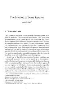 The Method of Least Squares Hervé Abdi1