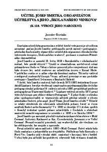 ORLICKÉ HORY A PODORLICKO 14: 85−[removed])  ©2007 MGOH RYCHNOV N. KN., ISSN 0475−0640