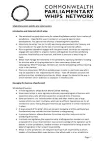 Politics / Chief Whip / Whip / Pair / Division of the assembly / Select committees of the Parliament of the United Kingdom / United States House of Representatives / Parliament of Australia / Cabinet of the United Kingdom / Westminster system / Parliamentary procedure / Government