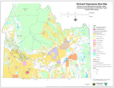 Slickspot Peppergrass Base Map  Cottonwood Field Office