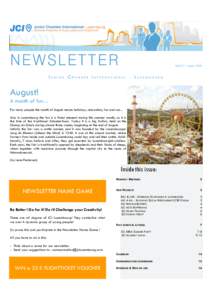 Luxembourg  NEWSLETTER ISSUE 7 | August 2009