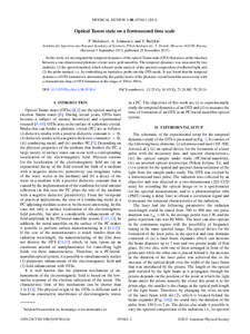 PHYSICAL REVIEW A 88, [removed]Optical Tamm state on a femtosecond time scale P. Melentiev, A. Afanasiev, and V. Balykin* Institute for Spectroscopy Russian Academy of Sciences, Phizicheskaya str., 5, Troitsk, Mosc