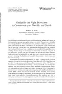 Science / Ethology / Vision / Richard N. Aslin / Eye tracking / Gaze / Theory of mind / Attention / Eye movement / Eye / Mind / Cognitive science