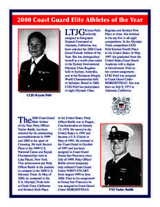 2000 Coast Guard Elite Athletes of the Year  LTJG LTJG Krysia Pohl