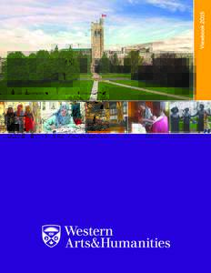 Viewbook 2015  Open your mind to Western’s Arts & Humanities