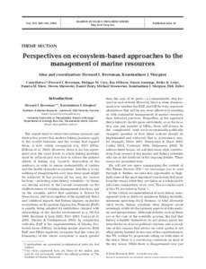 Vol. 274: 269–303, 2004  MARINE ECOLOGY PROGRESS SERIES Mar Ecol Prog Ser  Published June 24