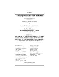 No[removed]In the Supreme Court of the United States OCTOBER TERM, 1996 __________ STATE OIL COMPANY, PETITIONER