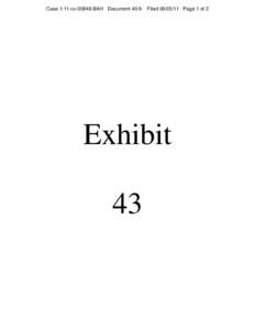 Exhibit 43: Press Release, TaxACT Users Can Now Prepare, Print and E-File Returns Without Charge : U.S. v. H&R Block, Inc., et al.