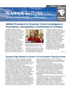 Winter[removed]NASAA Insight The Voice of State & Provincial Securities Regulation  NASAA