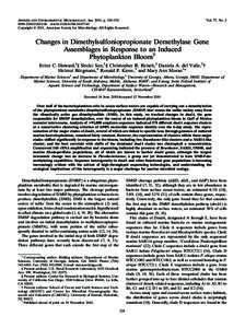 APPLIED AND ENVIRONMENTAL MICROBIOLOGY, Jan. 2011, p. 524–[removed]/$12.00 doi:[removed]AEM[removed]Copyright © 2011, American Society for Microbiology. All Rights Reserved. Vol. 77, No. 2