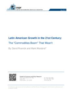 Latin American Growth in the 21st Century: