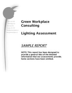 Microsoft Word - Sample Lighting Assessment SF[removed]doc