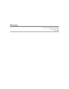 User interfaces / GNU Screen / Command-line interface / X Window System / More / Batch file / ANSI escape code / Computer keyboard / Computer terminal / Software / Computing / System software