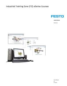 Industrial Training Zone (ITZ) eSeries Courses  LabVolt Series Datasheet  Festo Didactic