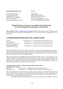 FOR IMMEDIATE RELEASE  NoInvestor Relations Inquiries: Investor Relations Group