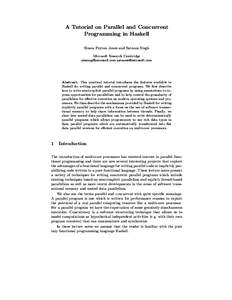 Functional languages / Haskell / Parallel computing / Data parallelism / Pure / Futures and promises / Eval / ALGOL 68 / Thread / Computing / Software engineering / Computer programming