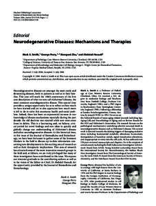 Neurodegenerative Diseases: Mechanisms and Therapies