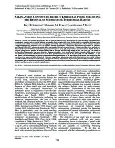 Herpetological Conservation and Biology 8(3):715−723. Submitted: 4 May 2012; Accepted: